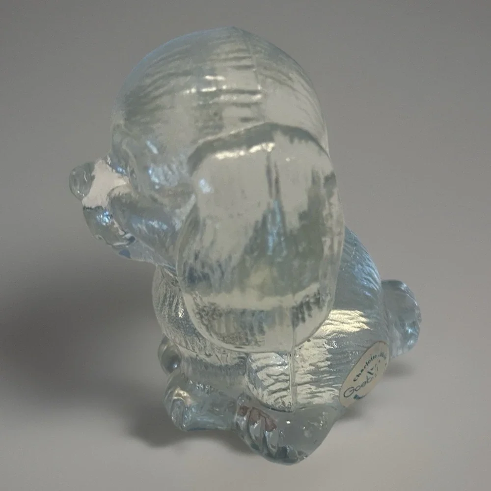 Vintage Goebel‎ W. Germany Lead Crystal Puppy Figurine/Paperweight